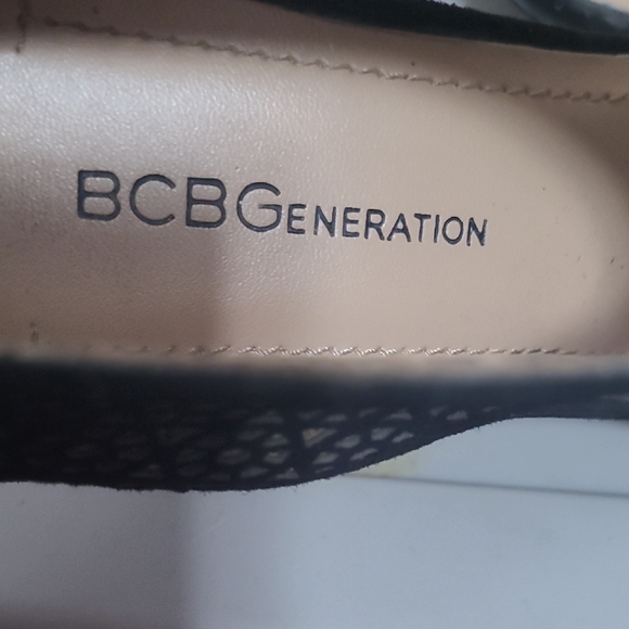BCBGeneration Black Laser-Cut Heels - Picture 2 of 9